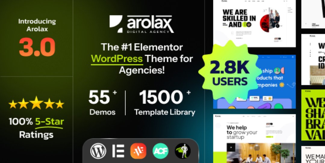 Arolax | Creative Digital Agency Theme 4.0.0